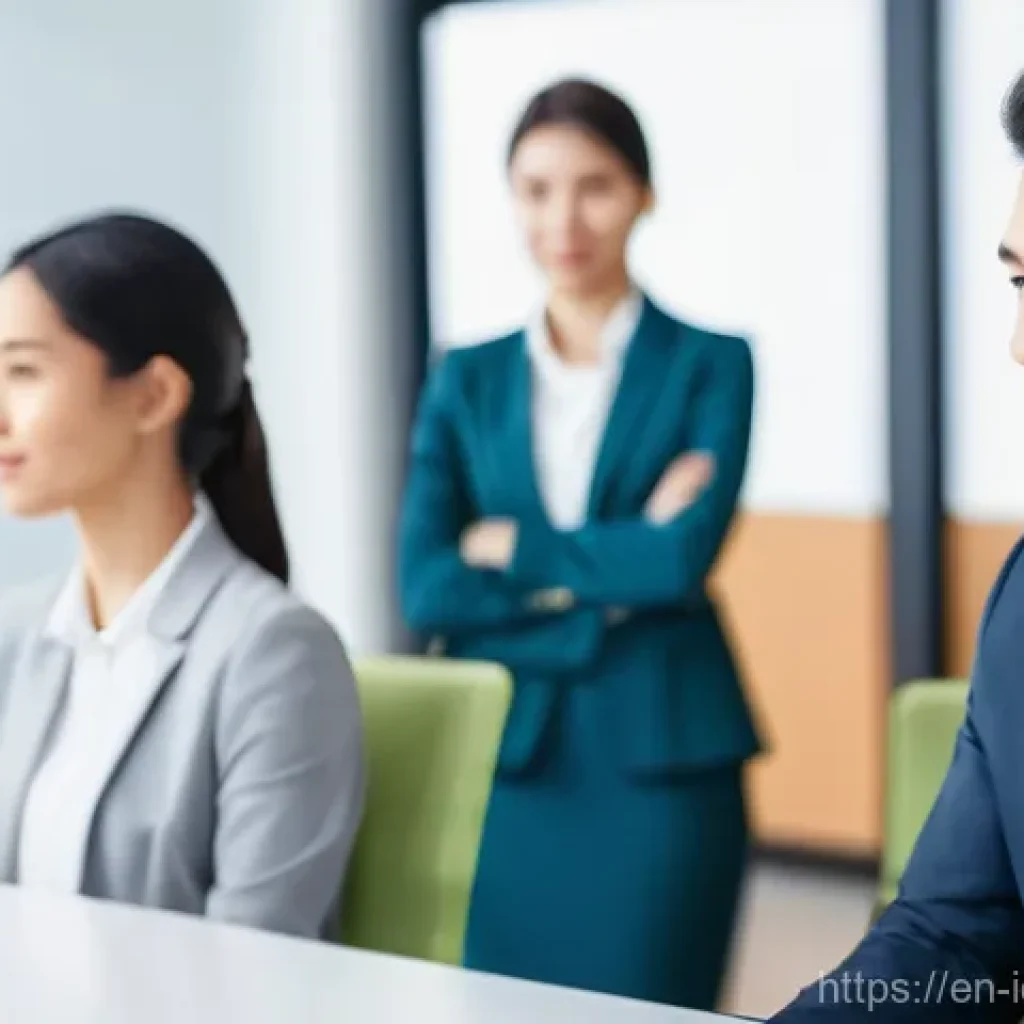 국제커뮤니케이션 실습 중심 교육 - **Prompt:** A diverse group of 5-6 professionals from various cultural backgrounds (e.g., East Asian...