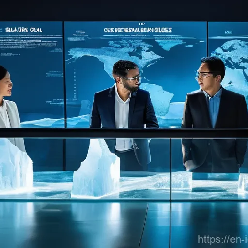 국제커뮤니케이션 이론과 실무 - **A Global Team Navigating the Cultural Iceberg:** A diverse group of six professionals from various...
