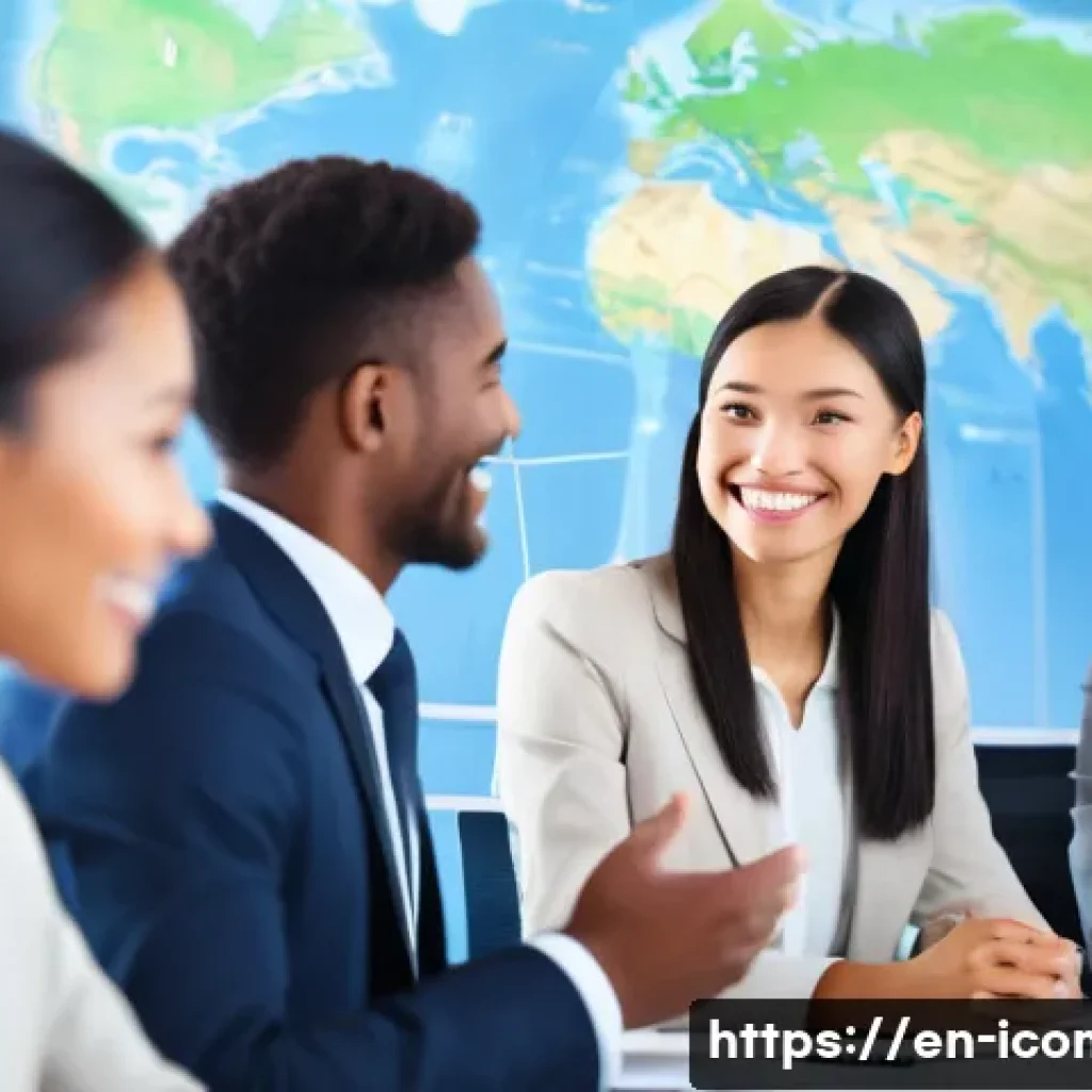 국제커뮤니케이션 자격증 취득의 장점 - **Prompt 1: Global Communication and Understanding**
    "A diverse group of five professionals, dre...